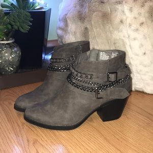 Grey Ankle Boots